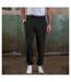 College Cuffed Sweatpants / Jogging Bottoms Deep Black Awdis-1