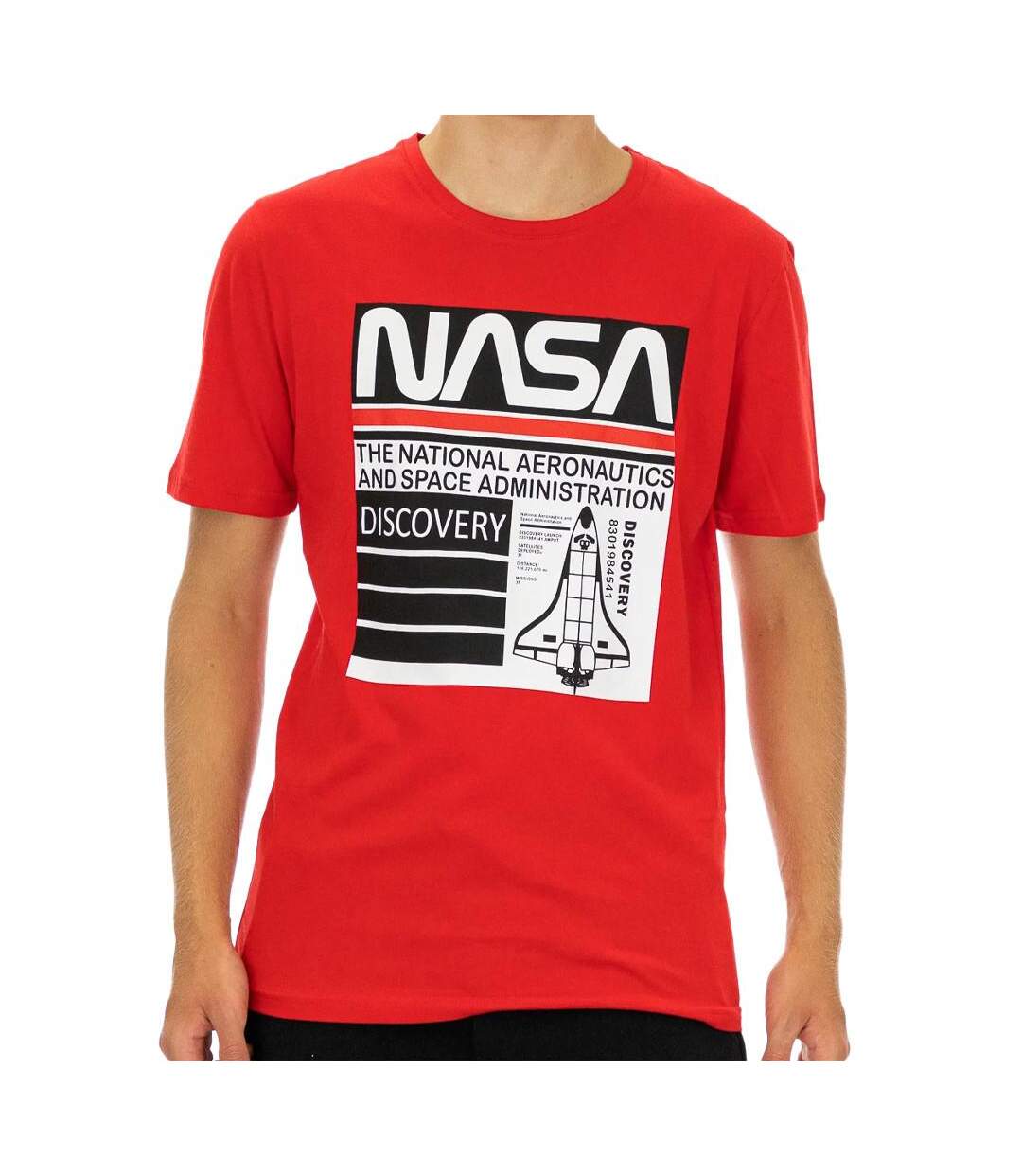 T-shirt Rouge Homme Nasa 57T - S-1