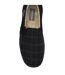 Dunlop - Chaussons homme à carreaux noirs anthracite rembourrés-3