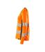T-shirt Manches Longues Accelerate Safe Femme Orange Fluo Vert Kaki Foncé Mascot-2