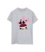 Disney Femme/Les femmes - T-shirt boyfriend en coton avec impression de la voiture de Mickey Mouse (Gris sportif) - UTBI38817-1