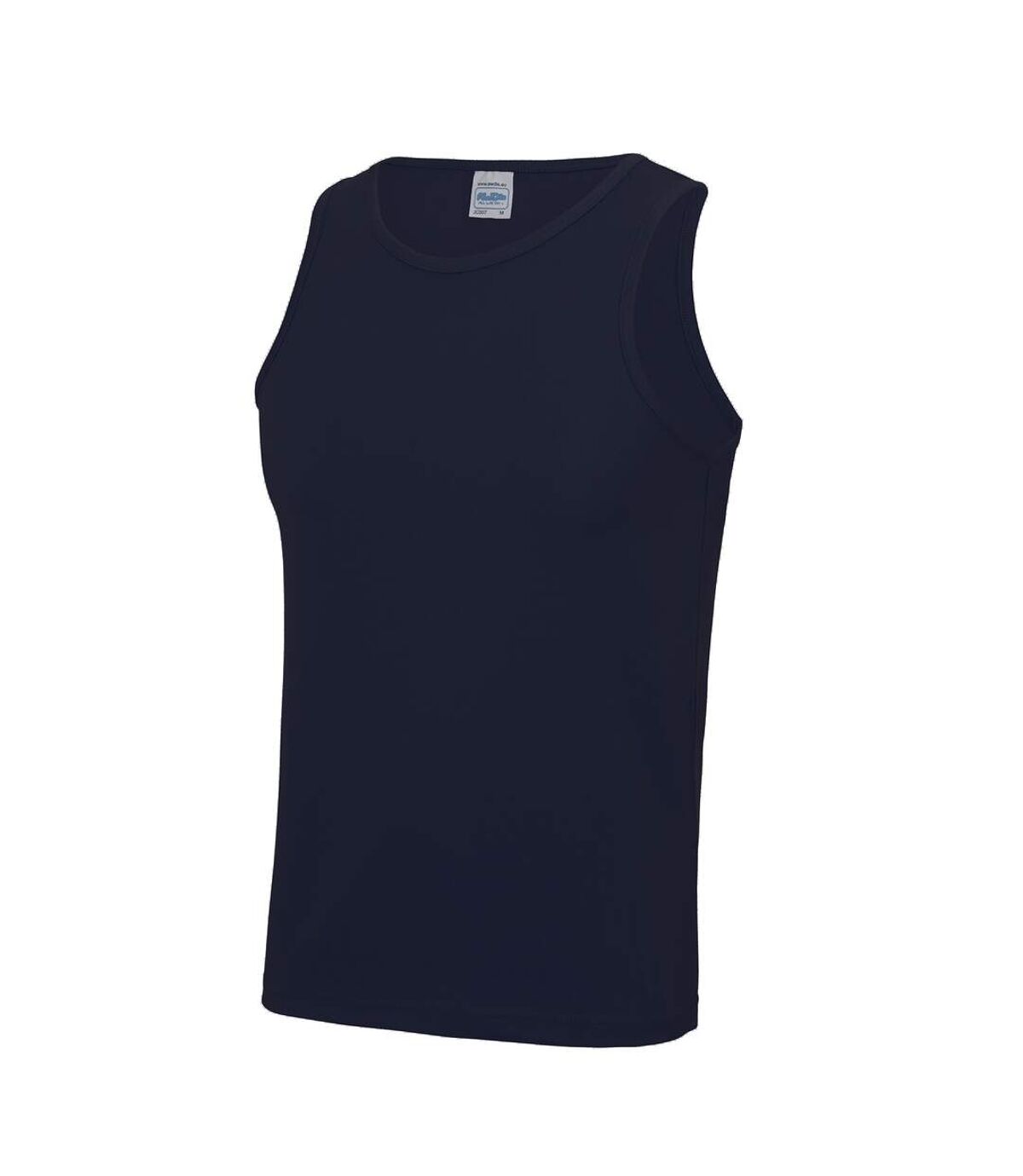 Just Cool Mens Sports Gym Plain Tank/Vest Top (French Navy)