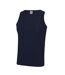 AWDis Just Cool Mens Sports Gym Plain Tank / Vest Top (French Navy) - UTRW687