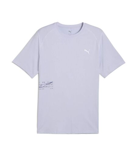 T-Shirt violet femme puma run graphic mesh
