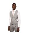 Burton Mens Highlight Checked Slim Vest (Gray)