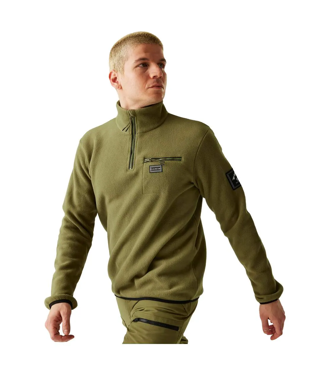 Mens Affinity Mountain Fleece Top Martini Olive Dare 2B-1