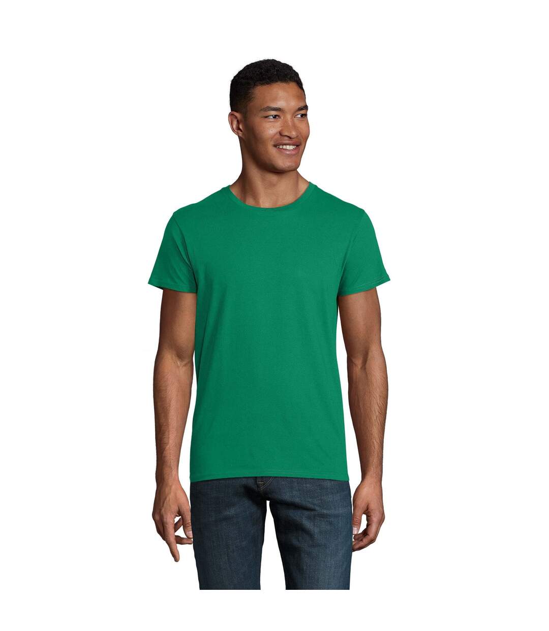 Mens crusader organic t-shirt kelly green SOLS-4