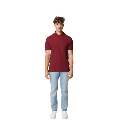 Mens Yosemite Pique Polo Shirt Burgundy Iqoniq