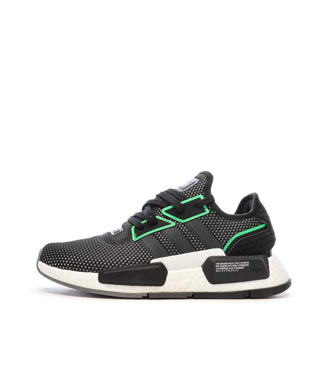 Baskets noires/verte homme adidas nmd-1