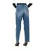 Long pants in elastic fabric with a worn and torn effect 3Y5J89-5D0UZ woman