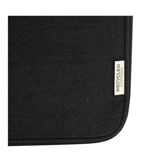 Joey canvas recycled 2l laptop sleeve one size solid black Unbranded