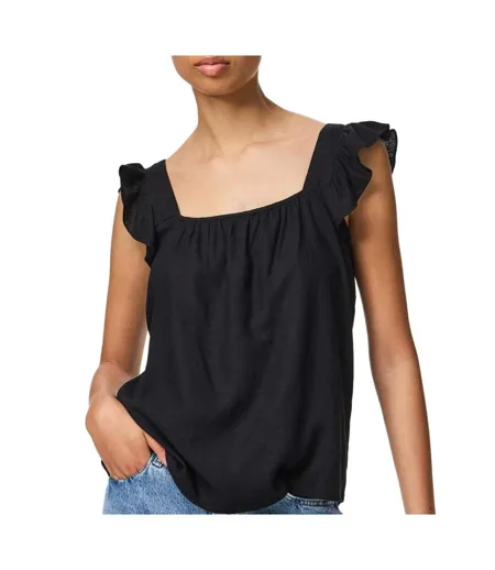 Débardeur noir femme pieces pia