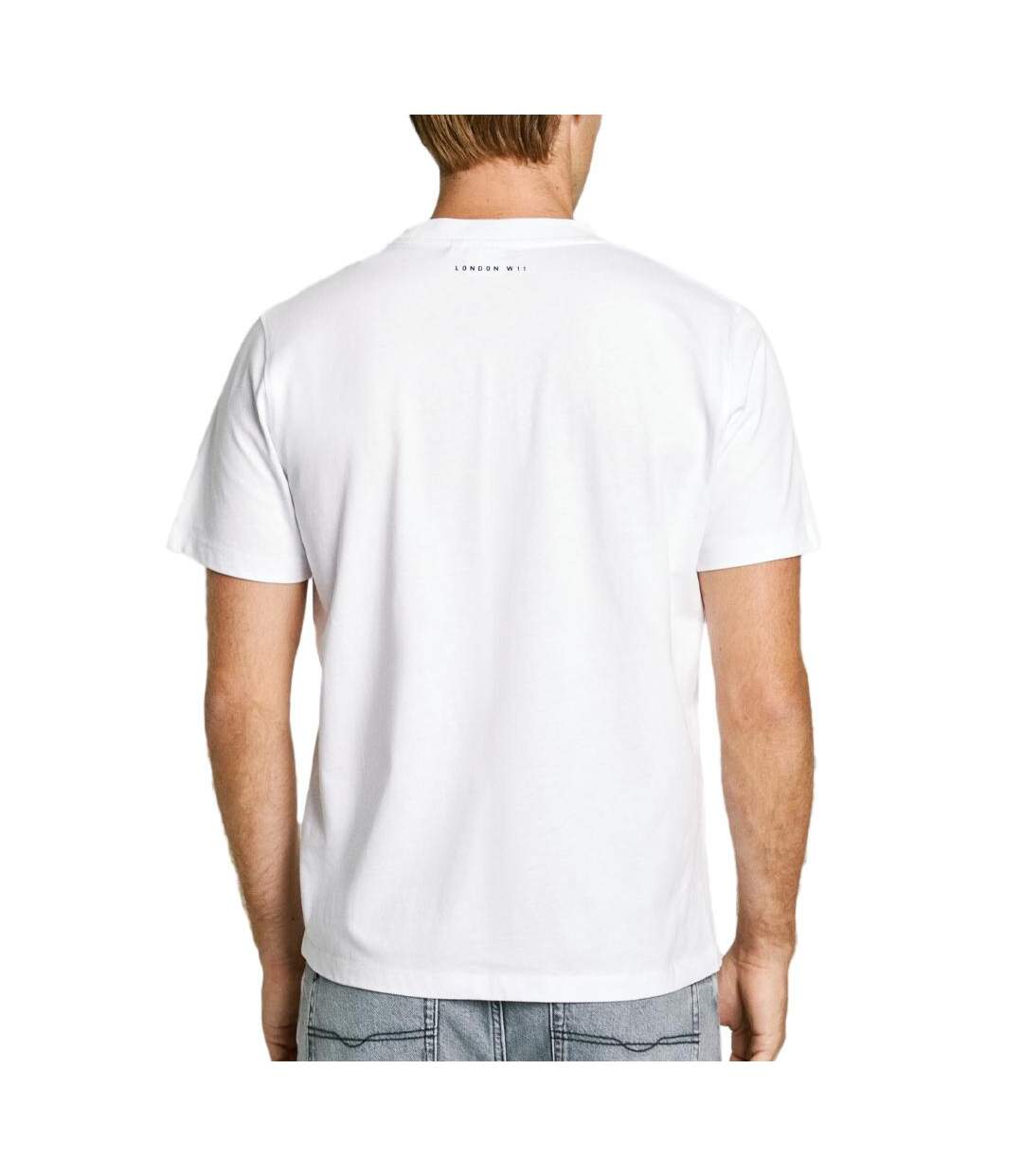 T-shirt blanc homme pepe jeans daxton - l-2