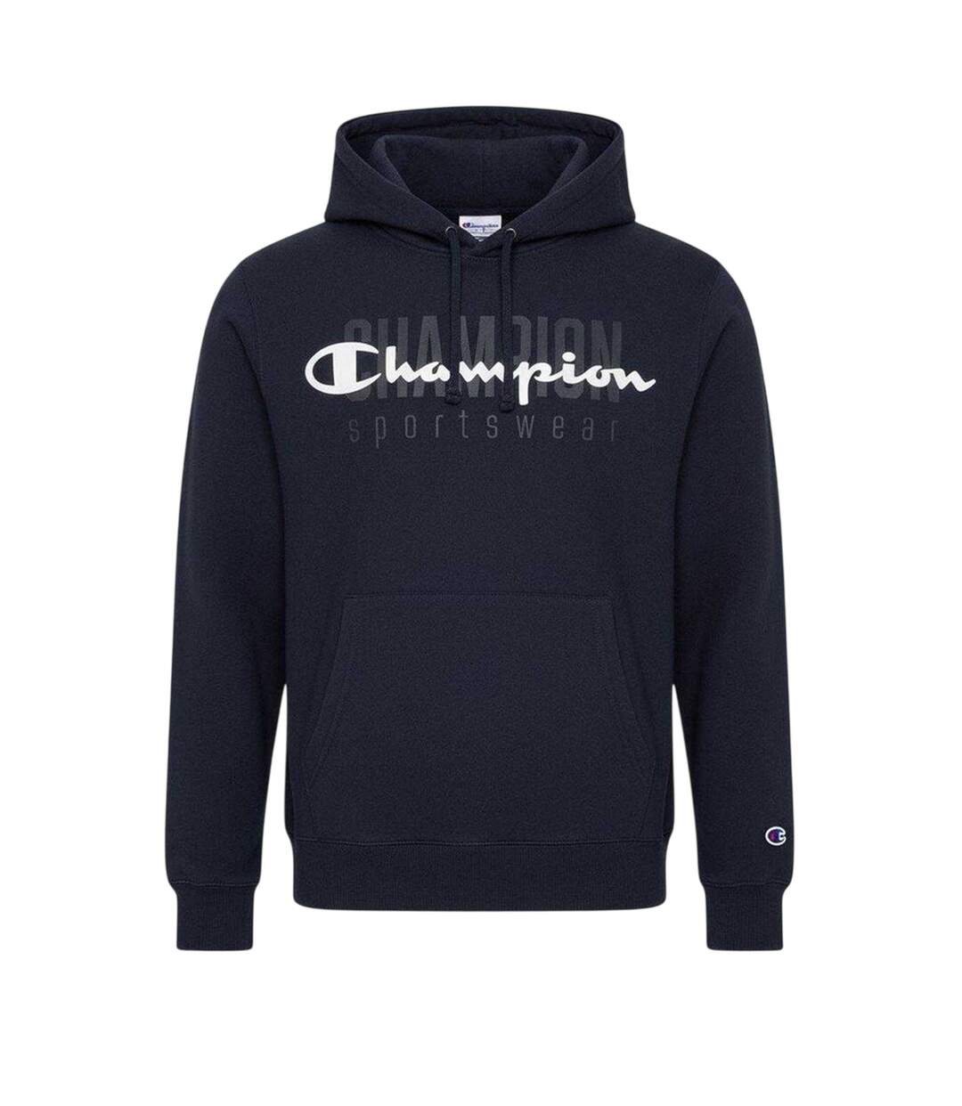 Sweat À Capuche Homme Bleu Marine Champion-1
