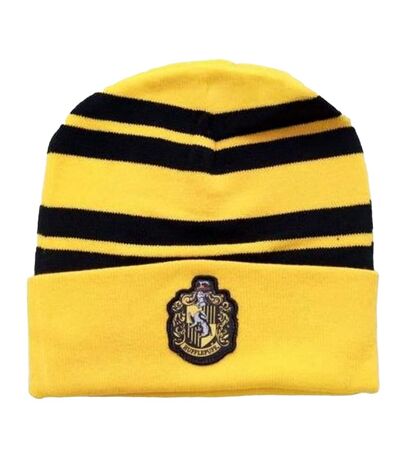 Bonnet Motif/style Poufsouffle Adulte Jaune Harry Potter