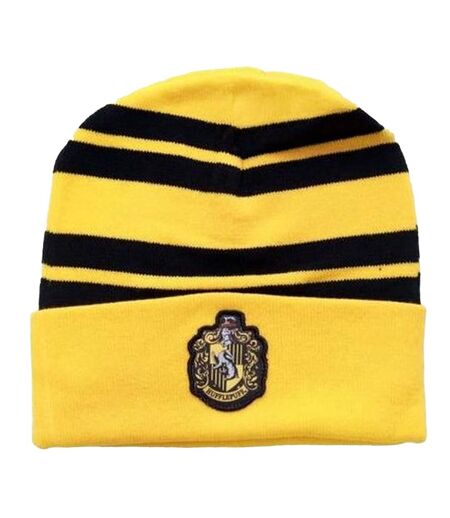 Bonnet Motif/style Poufsouffle Adulte Jaune Harry Potter