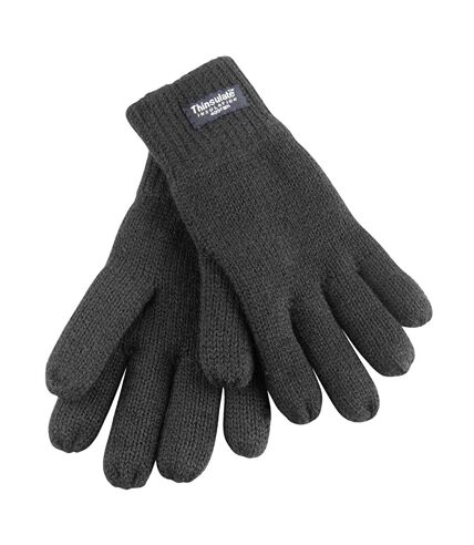 Result Unisex Thinsulate Lined Thermal Gloves (40g 3M) (Charcoal) - UTBC877