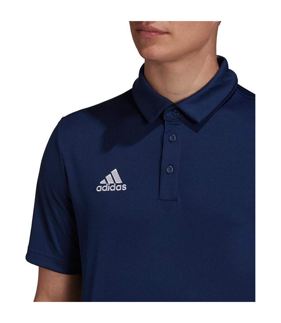 Polo Entrada Homme Bleu Marine Adidas-4
