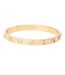 Womens/ladies Polished Logo Bangle One Size Gold Coach-1