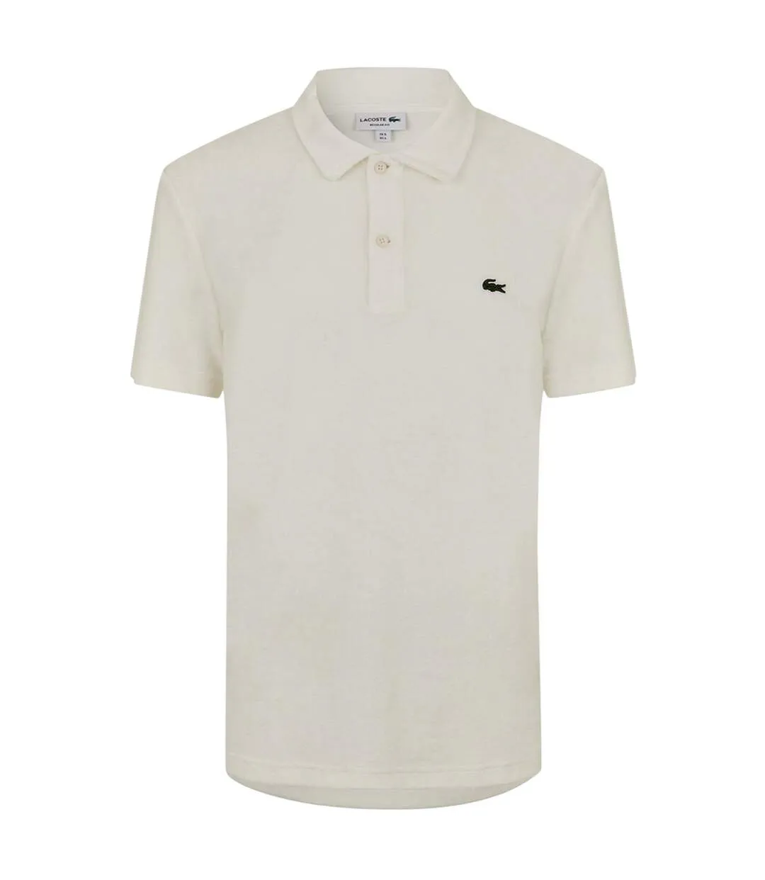 Mens Embroidered Logo Polo Shirt White Lacoste-2