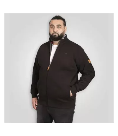Veste Polaire Motif/style Logo Brodé D555 Johnson Homme Noir Duke