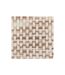 Tapis de Bain Tressé en Coton Dégradé 50x75cm Taupe-3