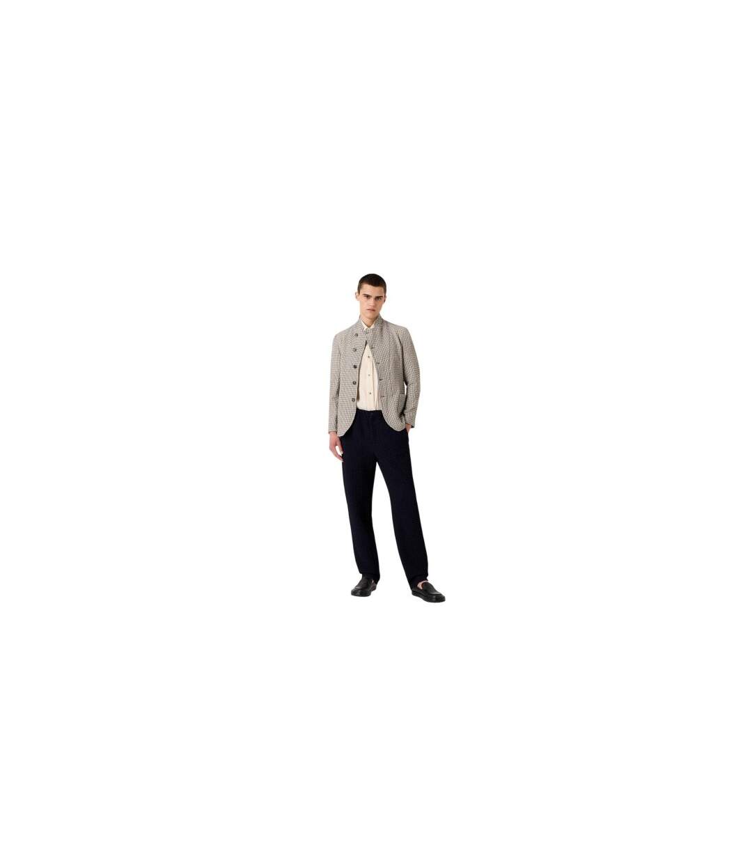 Chemise Manches Courtes Homme Crème Emporio Armani EA7-1