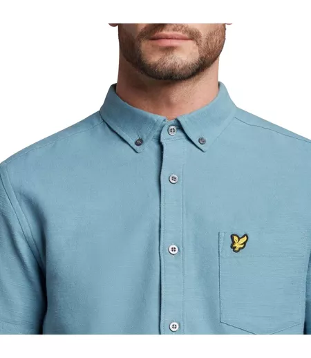 Chemise Manches Courtes Homme Bleu Lyle & Scott