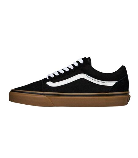 Mens Old Skool Canvas Trainers Black Gum Vans