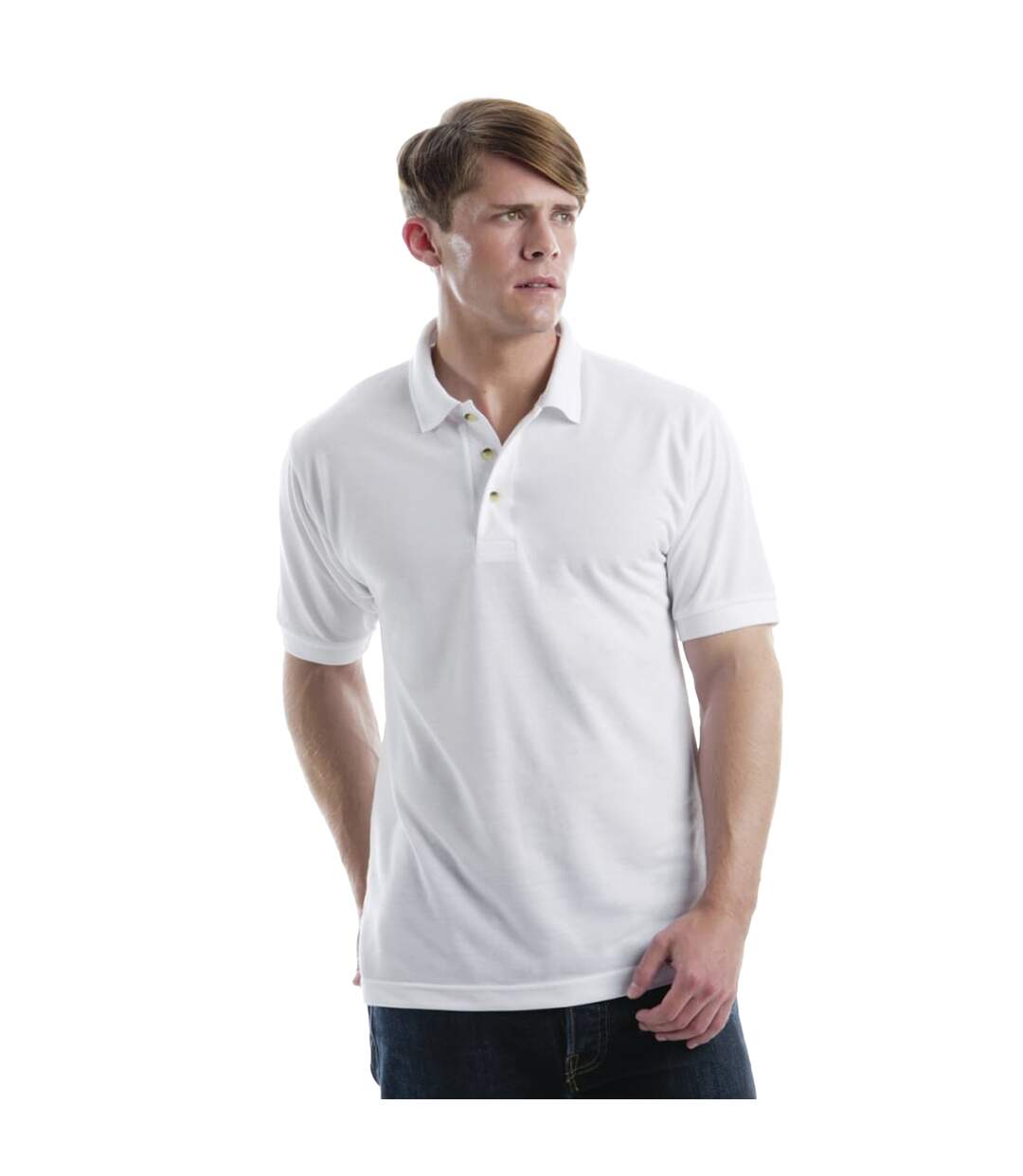 Polo à manches courtes  subli plus pour homme blanc Xpres-2