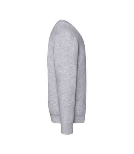 Fruit of the Loom Unisex Adult Premium Drop Shoulder Sweatshirt (Heather Grey) - UTPC5396