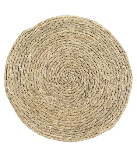 Set de Table Rond Paille de Jonc 38cm Naturel