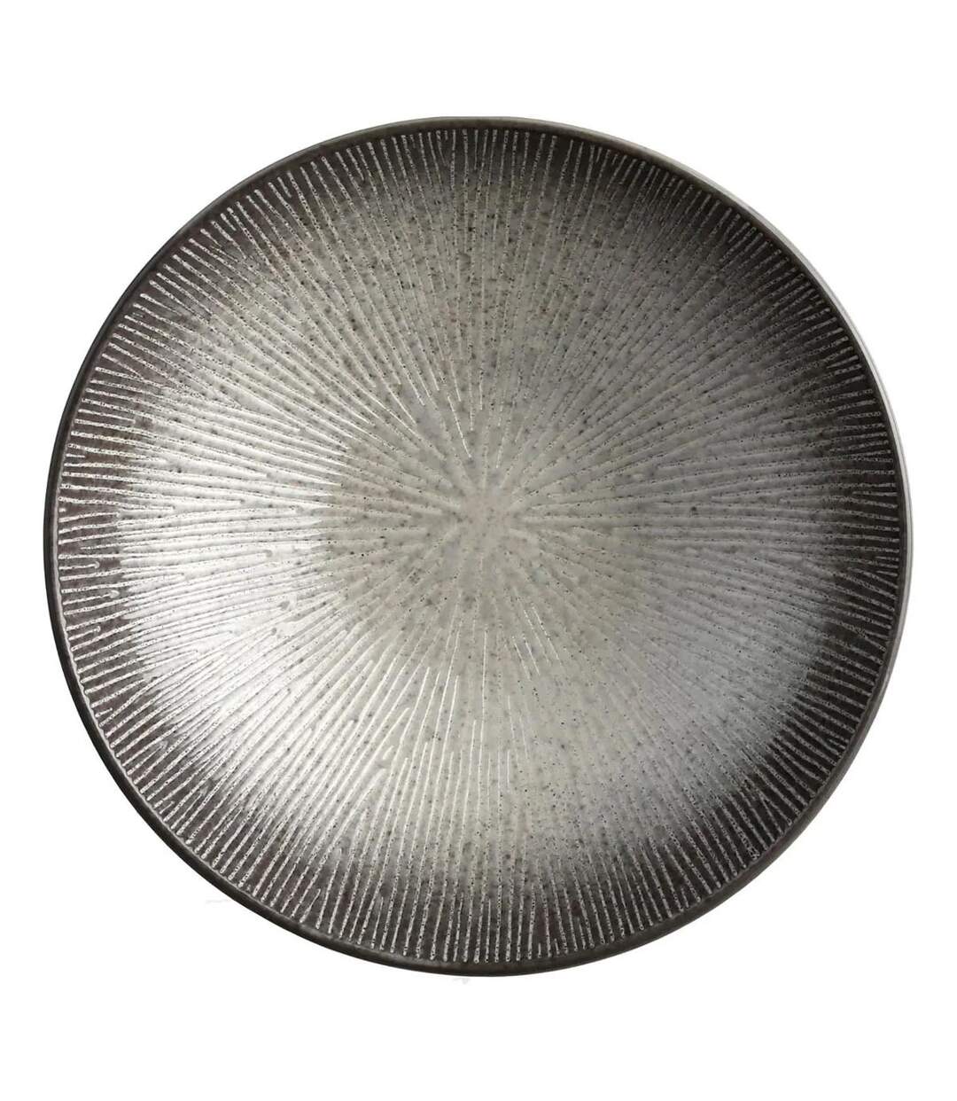 Lot de 6 Assiettes Creuses Atelier 19cm Gris-1
