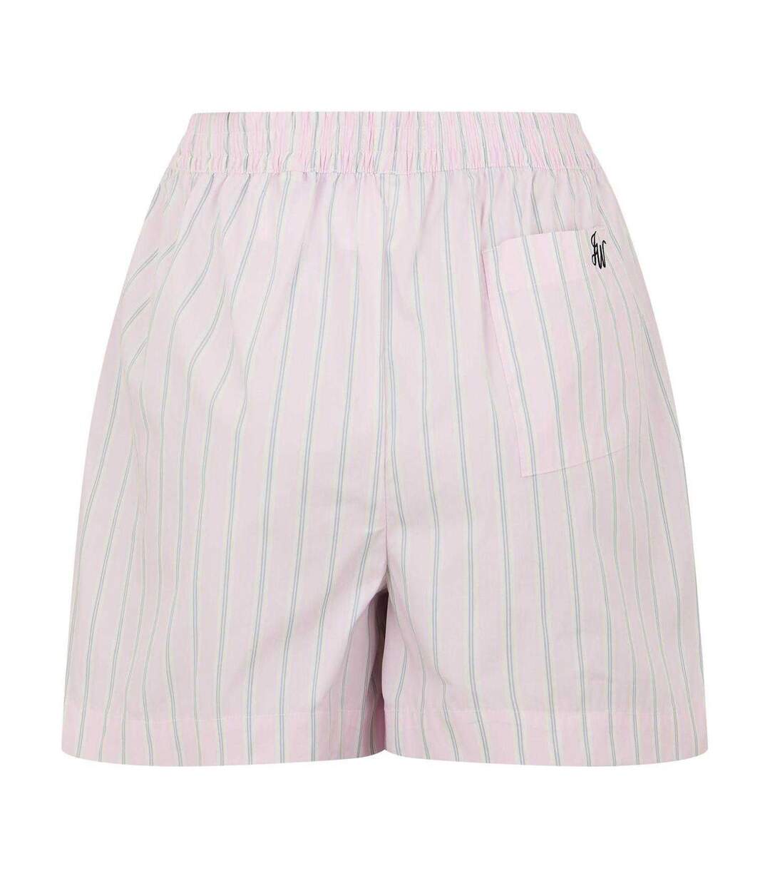 Womens/ladies Poplin Vertical Stripe Relaxed Fit Chino Shorts Pink Jack Wills-2