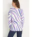 Pull doux court col rond imprimé graphique-2