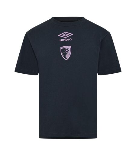 T-shirt Motif/style Afc Bournemouth Homme Bleu Bleu Canard Umbro