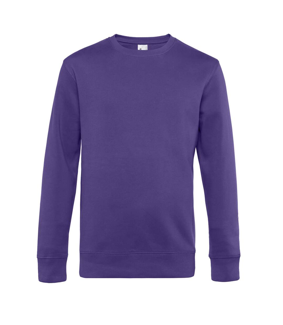 Mens king crew neck jumper radiant purple B&C