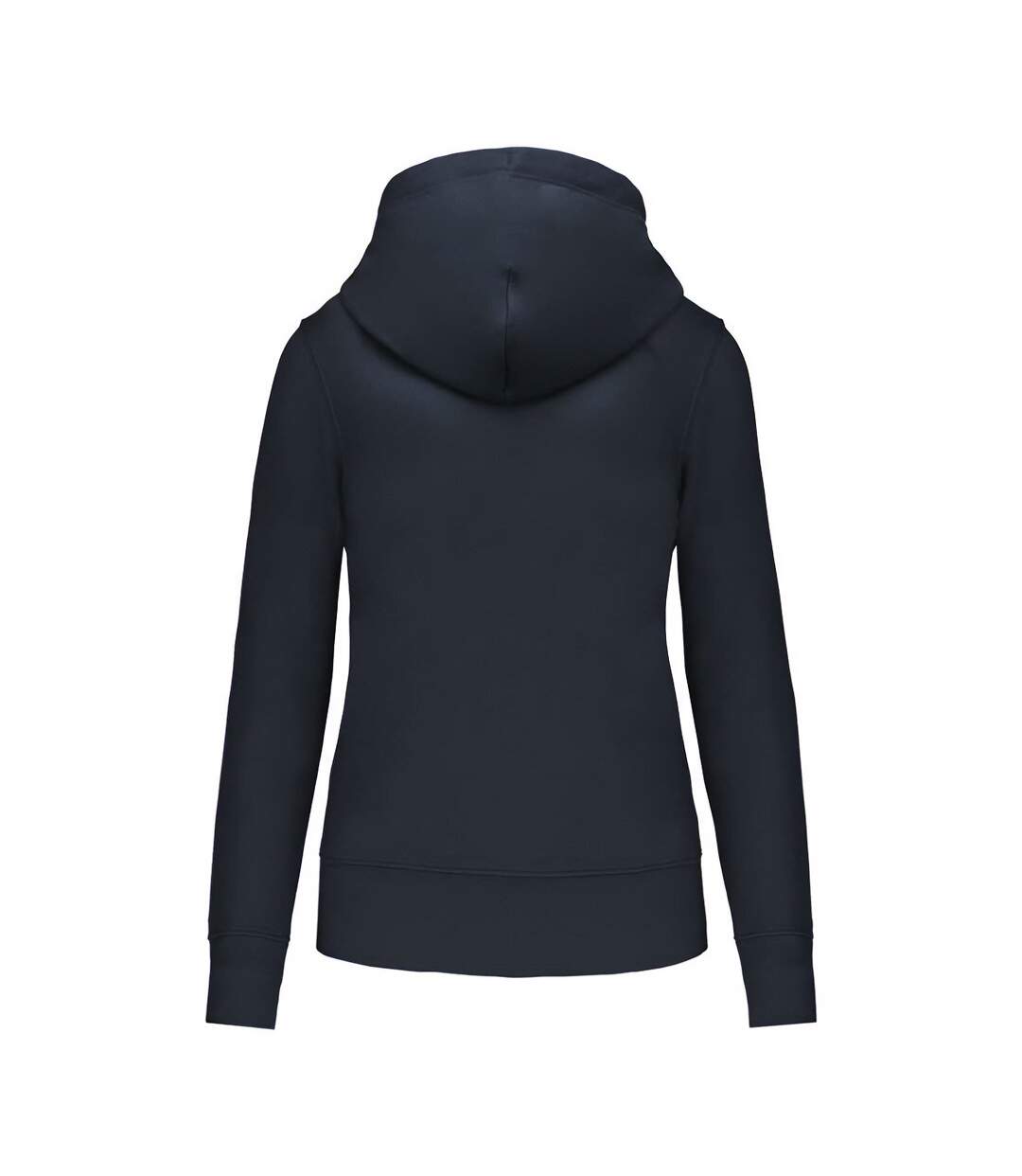 Womens/ladies eco friendly full zip hoodie navy Kariban