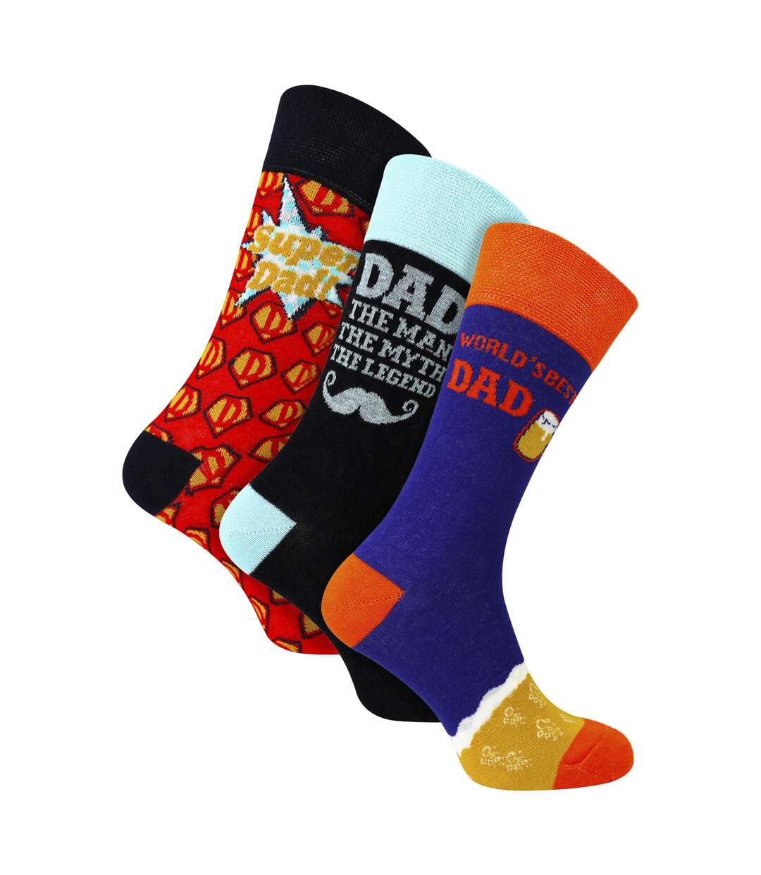 3 Pack Mens Dad Novelty Socks Fun Patterned Socks | Father's Day Gift-1