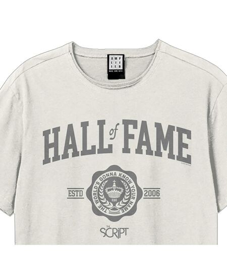 T-shirt hall of fame adulte vieux blanc Amplified