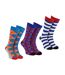 Classic Structure Dress Mens Socks - Pack of 3 Pairs | Fun Socks-1