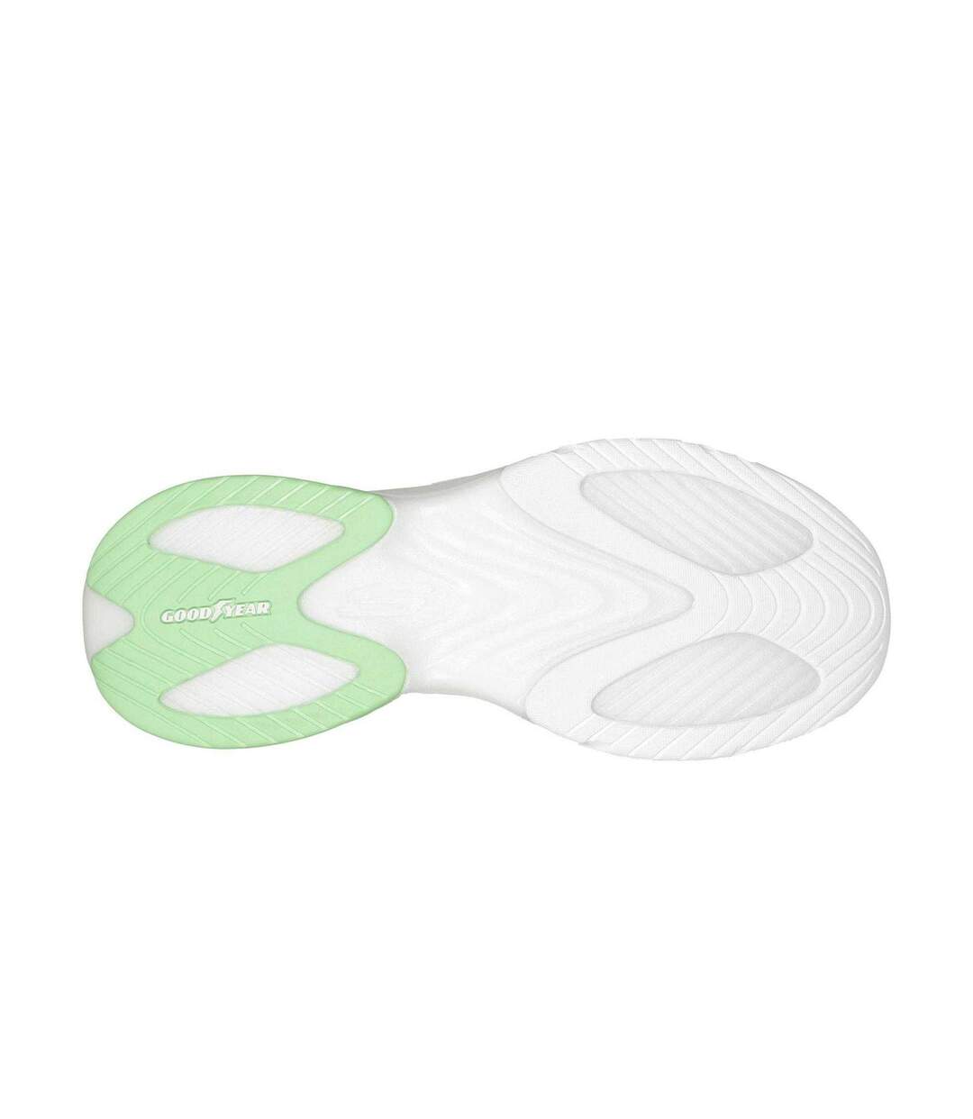 Womens/ladies D´lux Slip-on Trainers White Lime Skechers-4