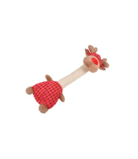 Peluche pour Chien Girafe 32cm Rouge