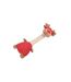 Peluche pour Chien Girafe 32cm Rouge