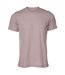 T-shirt adulte mauve chiné Bella + Canvas