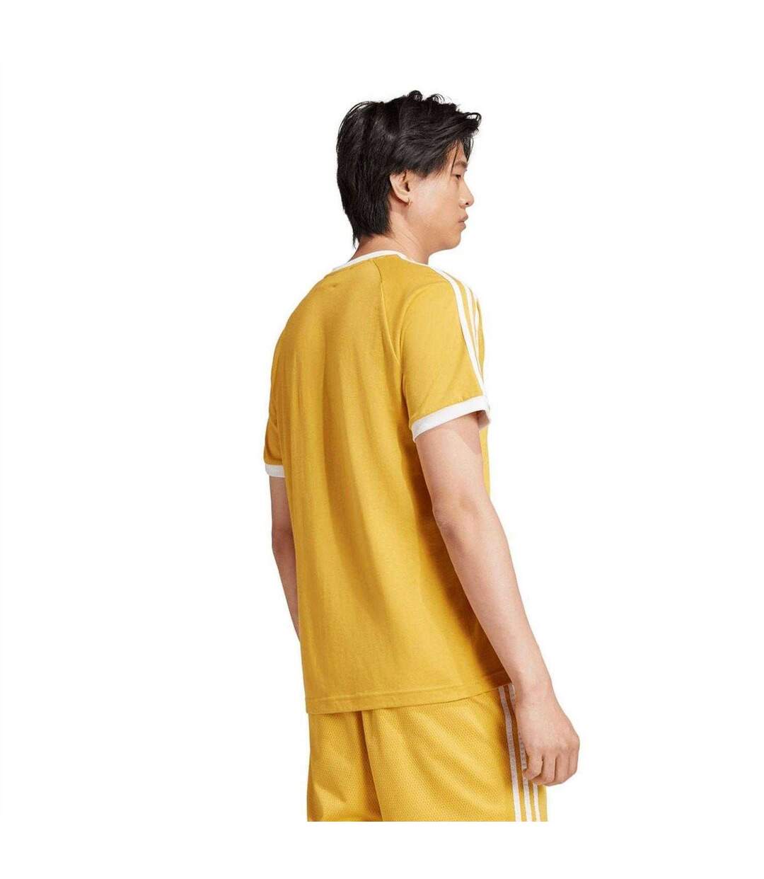 T-shirt Motif/style 3 Rayures Classics Homme Jaune Adidas-3
