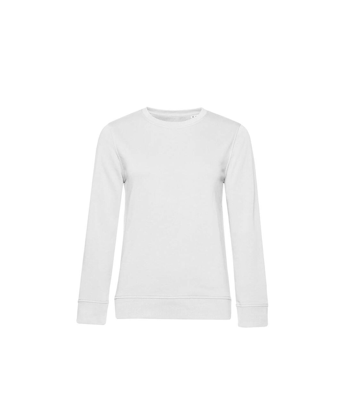 B&C Womens/Ladies Organic Sweatshirt (White)