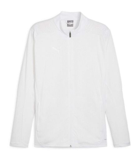 Mens Teamgoal Jacket White Silver Puma