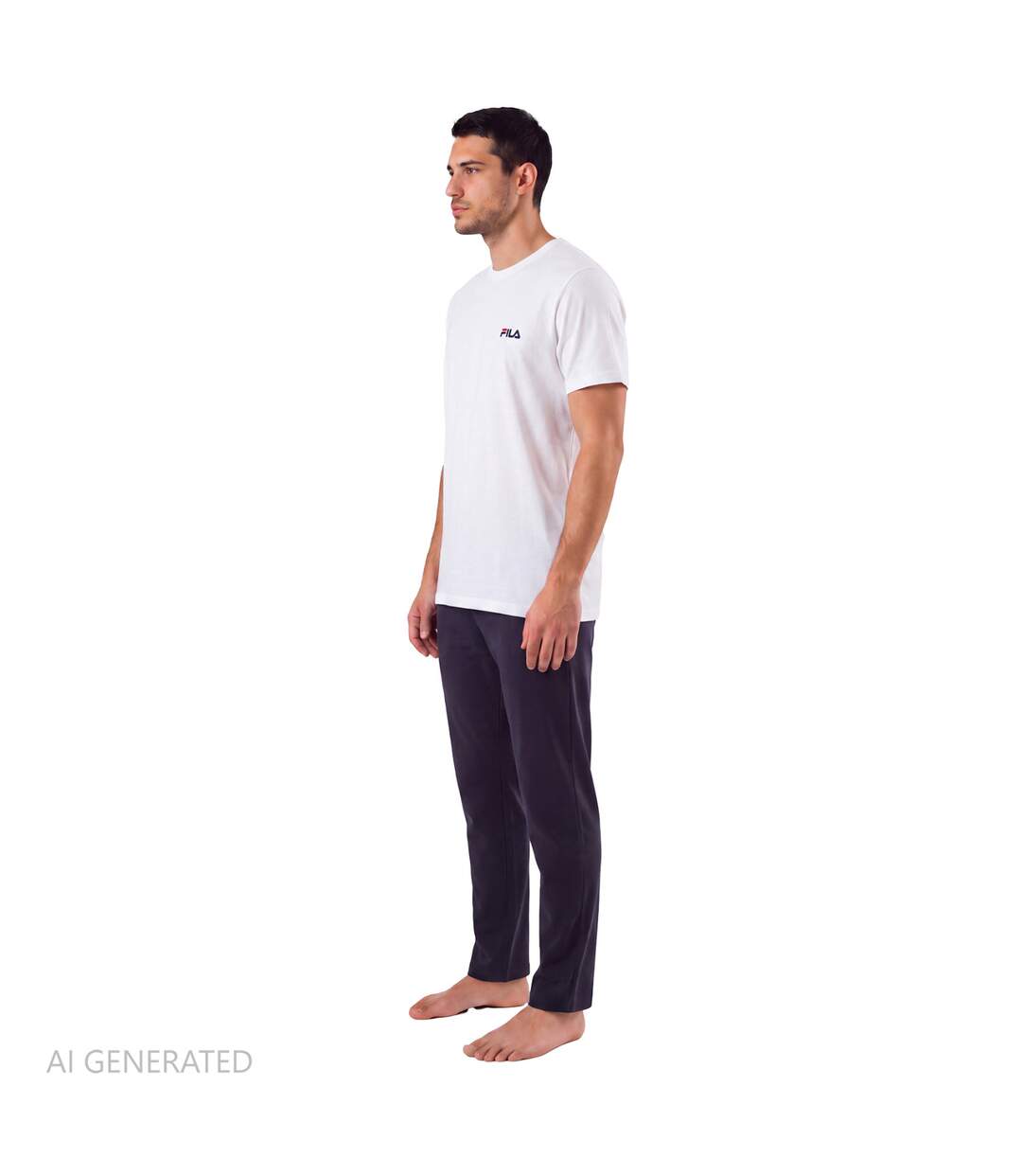Ensemble pyjama long homme en coton jersey FPW1281 Fila-3
