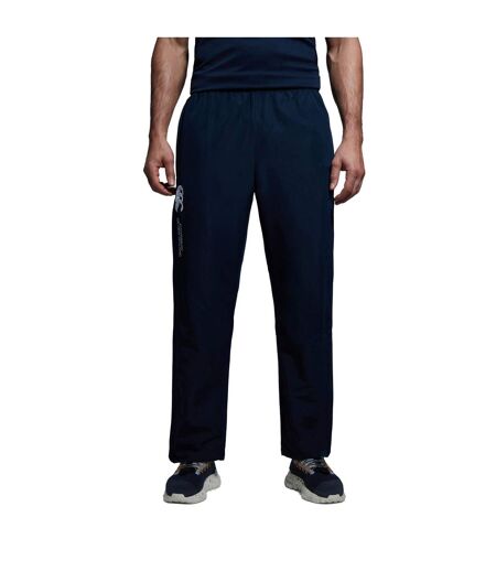 Mens Stadium Open Hem Tracksuit Bottoms Navy Canterbury